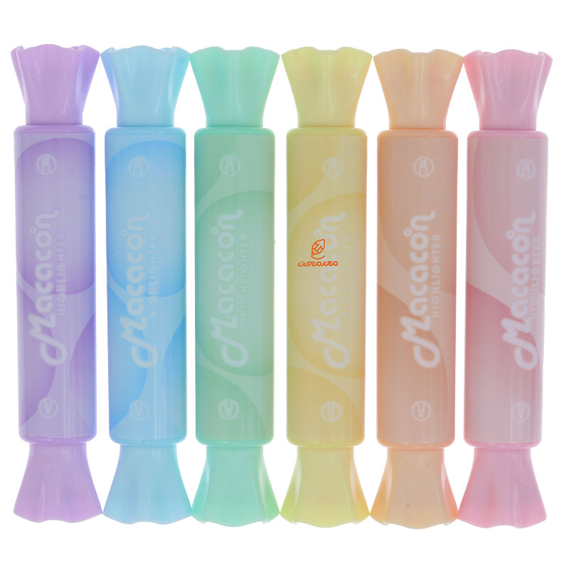 ماژیک علامت گذار 6 رنگ فانتزی طرح شکلات 804 MACAROIN (7)