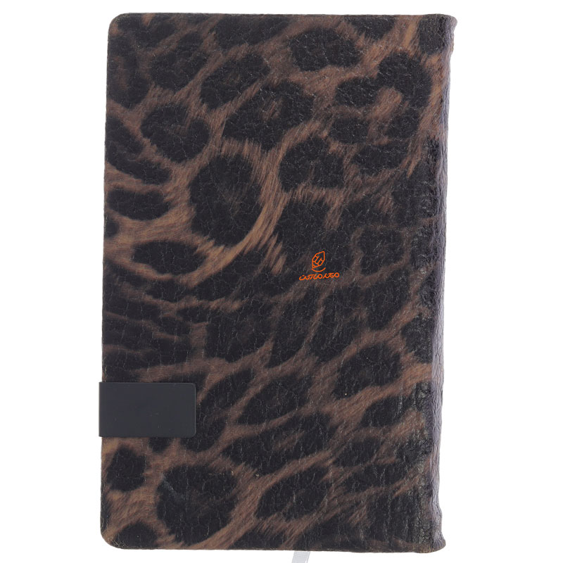 سالنامه (سررسید) 1403 اروپایی بولونیا مخملی جلد پلنگی عرش