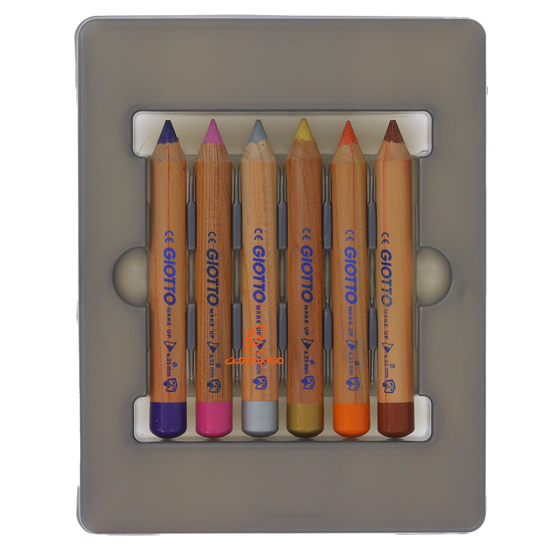مداد گریم 6 رنگ مدل براق 470800 جیوتو GIOTTO (5)