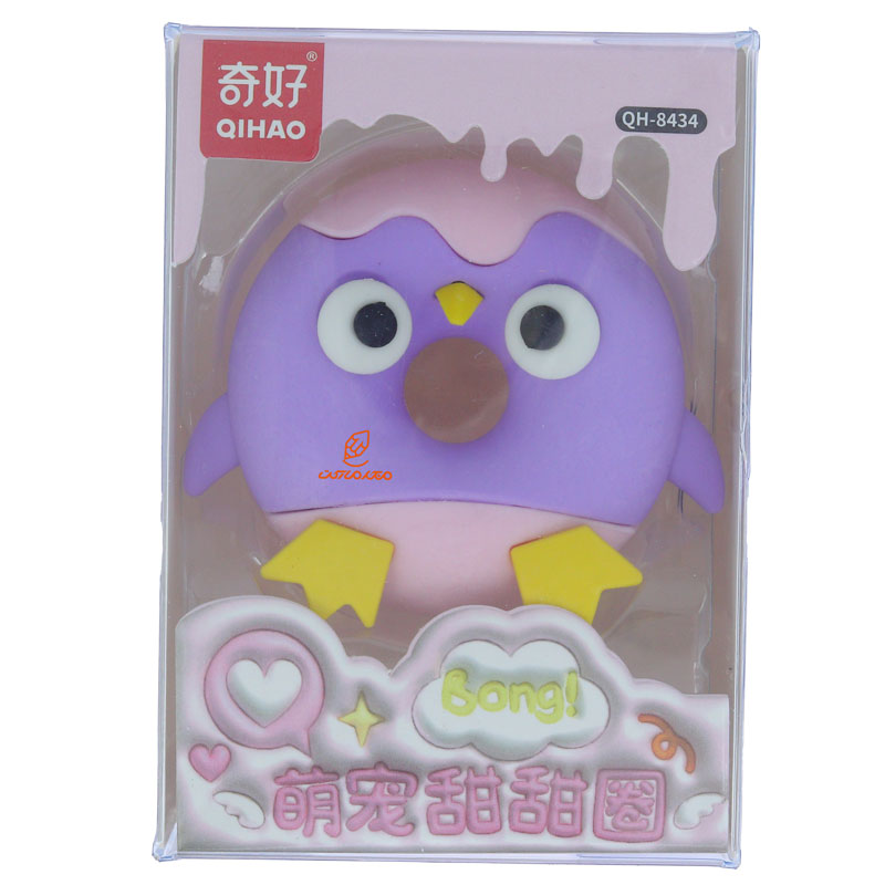 پاک کن فانتزی طرح دونات جغد مدل 8434 QIHAO (2)