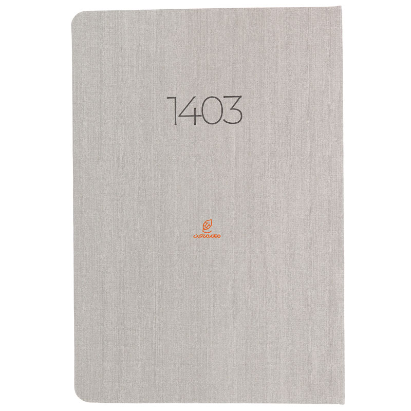 سالنامه (سررسید) 1403 وزیری جلد گالینگور کرمی دات نوت Dotnote