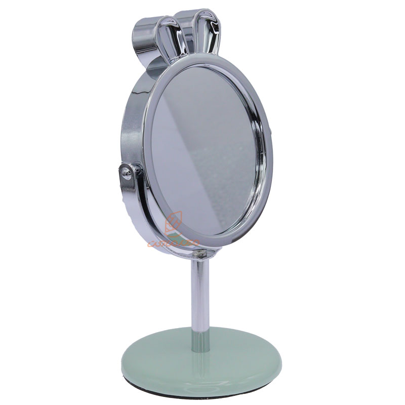 آینه پایه دار طرح خرگوش و گل سبز 2199 (3)