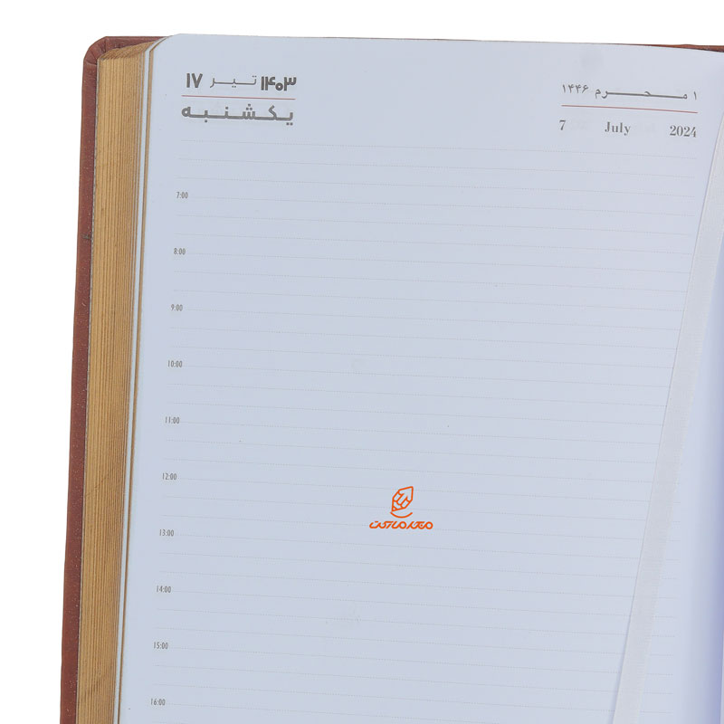 سالنامه (سررسید) 1403 وزیری ترمو طرح گل عرش (1)