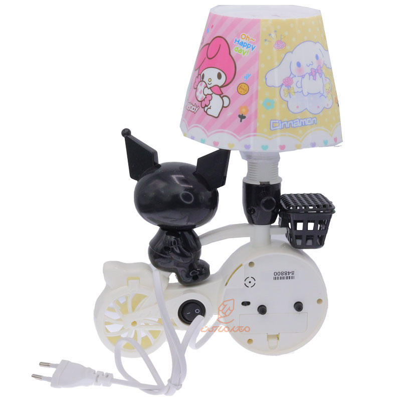 چراغ مطالعه+ساعت رومیزی فانتزی 9011 خفاش سیاه (3)