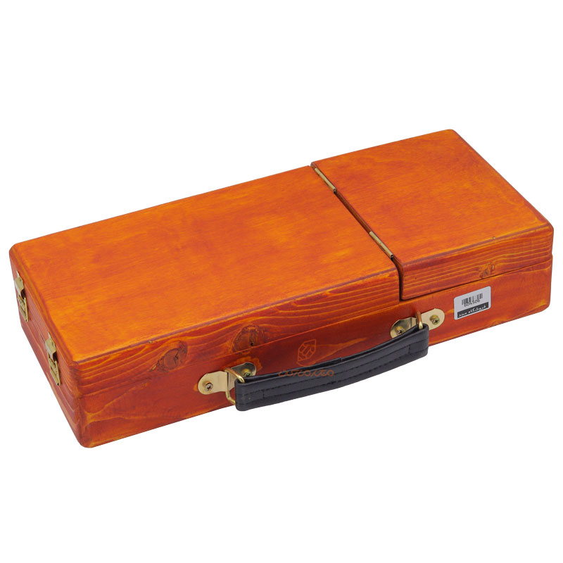 جعبه رنگ و ابزار یک طبقه کوچک چوبی