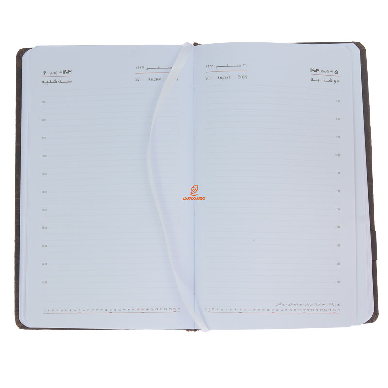 سالنامه (سررسید) 1403 اروپایی اداری قهوه ای عرش (1)
