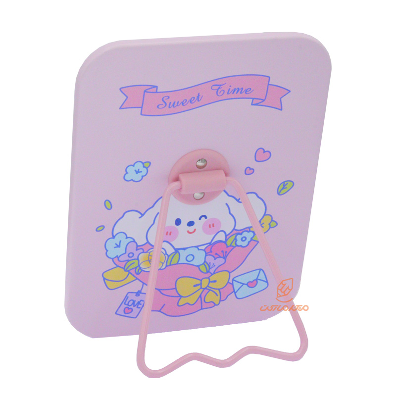 آینه رومیزی فانتزی صورتی مدل ZT185 (3)