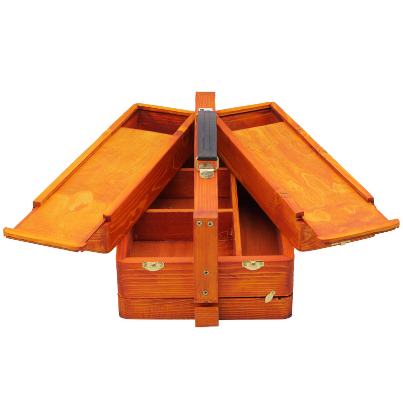 جعبه رنگ و ابزار سه طبقه چوبی (6)