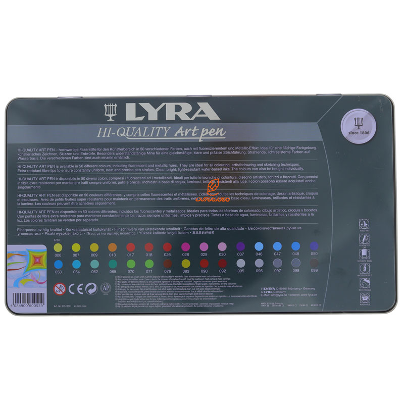 ماژیک طراحی حرفه ای 30 رنگ مدل ART PEN لیرا LYRA (6)