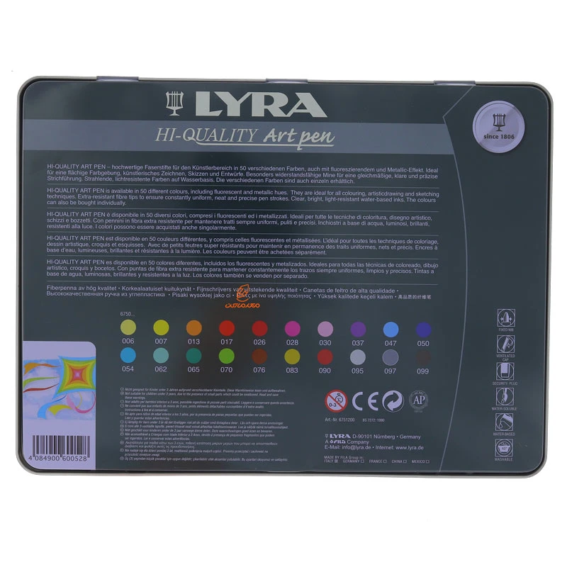 ماژیک طراحی حرفه ای 20 رنگ مدل ART PEN لیرا LYRA (3)