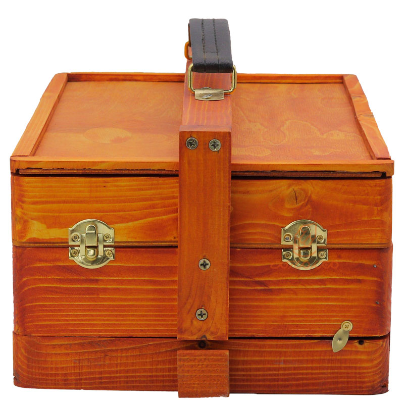 جعبه رنگ و ابزار سه طبقه چوبی (3)