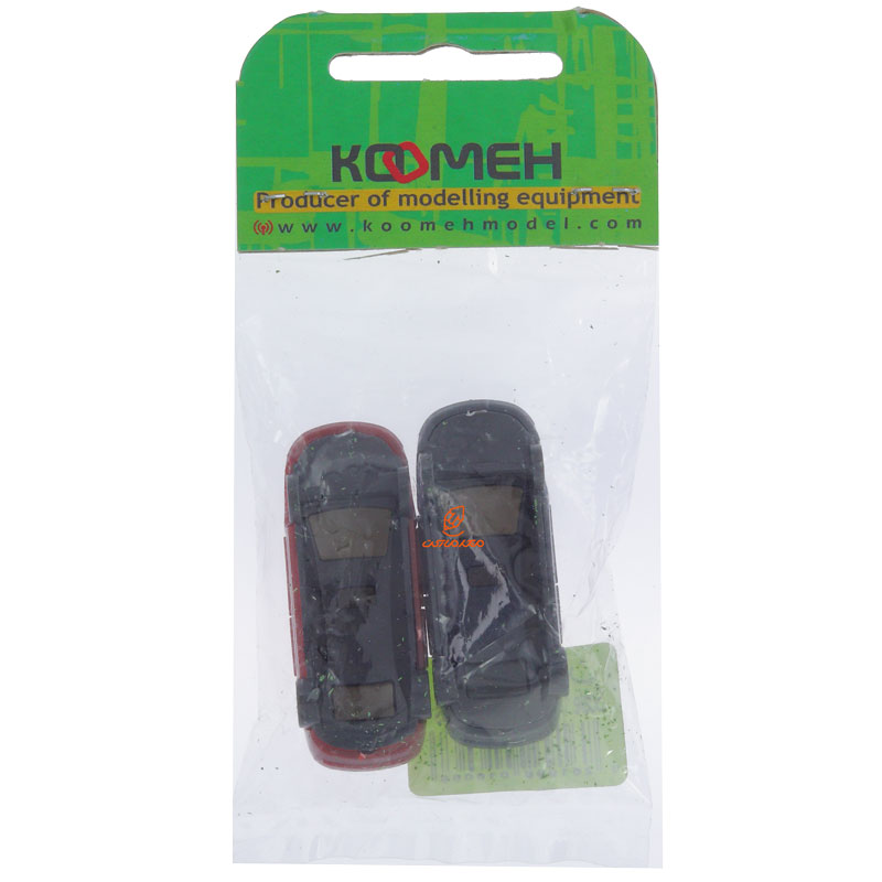 ماکت ماشین 2 عددی (مشکی-قرمز) کومه (3)