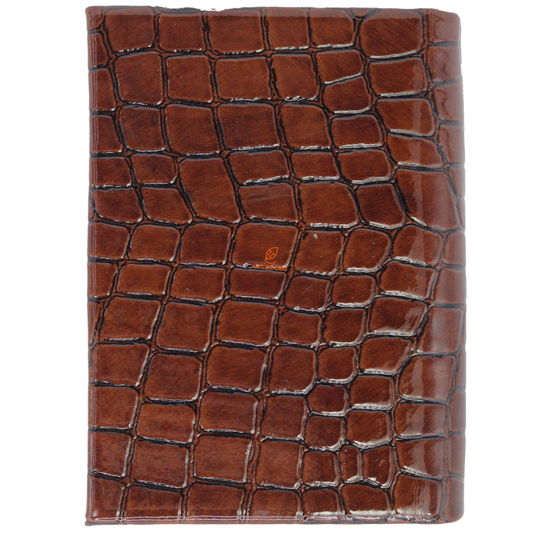 سالنامه (سررسید) جیبی 1403 پوست ماری قهوه ای کد 2 عرش