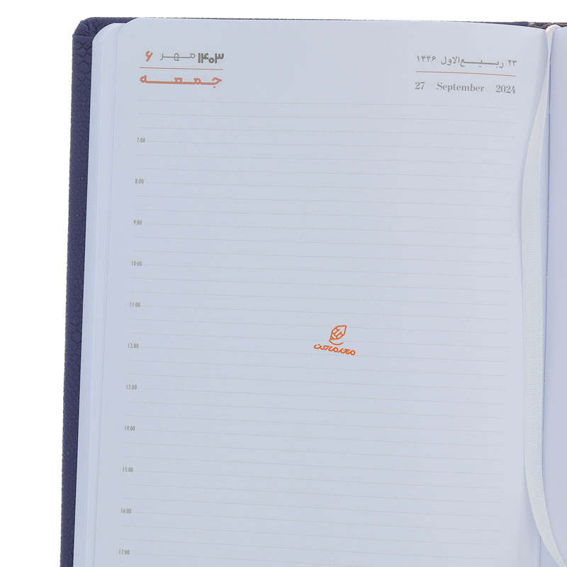 سالنامه (سررسید) 1403 وزیری جنرال سرمه ای عرش (1)