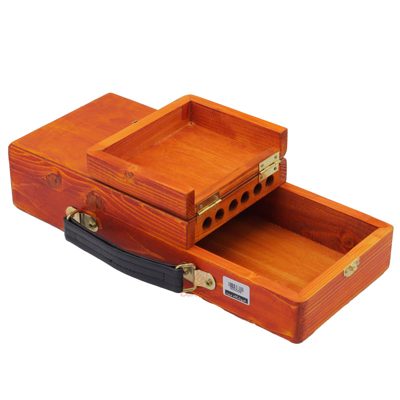 جعبه رنگ و ابزار یک طبقه کوچک چوبی (4)