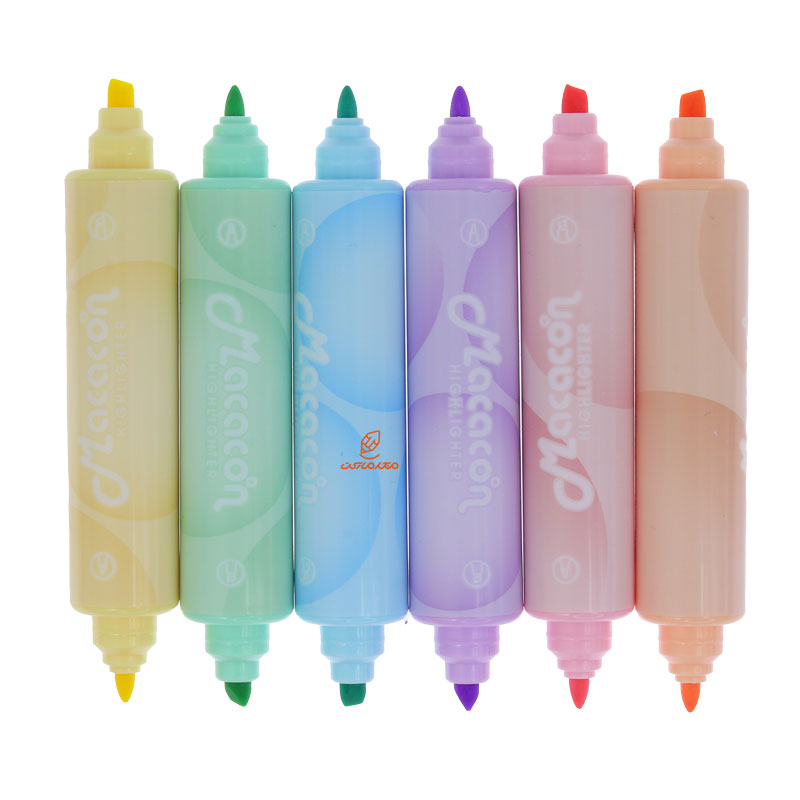 ماژیک علامت گذار 6 رنگ فانتزی طرح شکلات 804 MACAROIN (2)