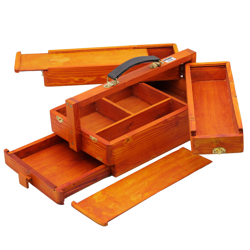 جعبه رنگ و ابزار سه طبقه چوبی (5)