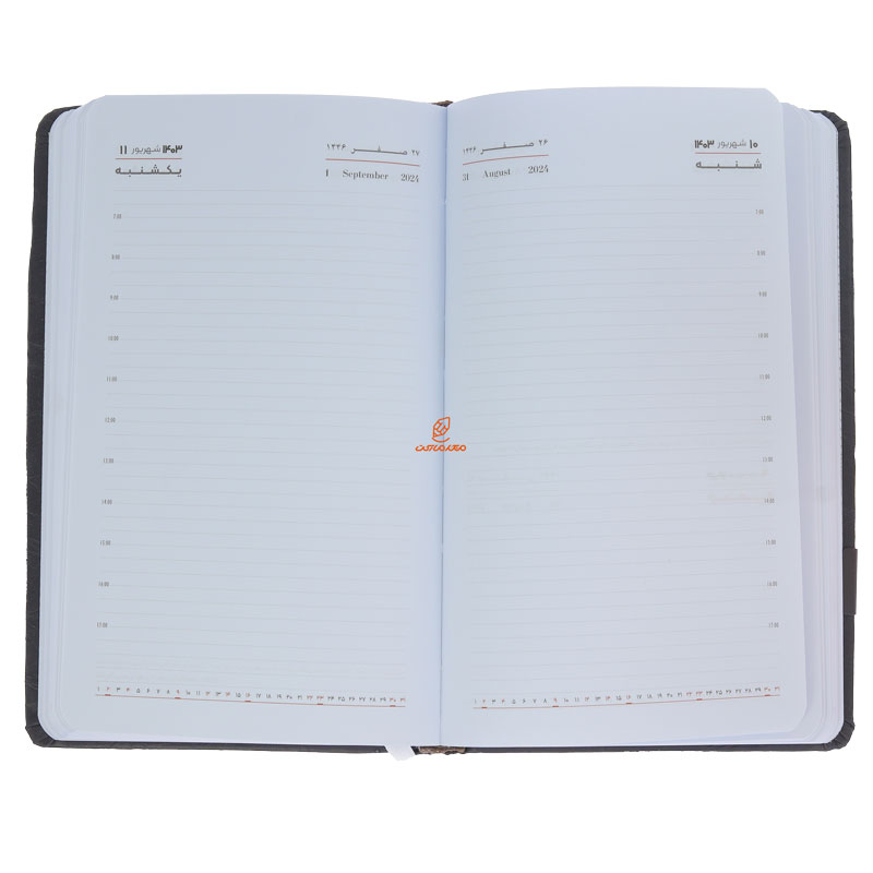 سالنامه (سررسید) 1403 اروپایی اداری مشکی عرش (1)