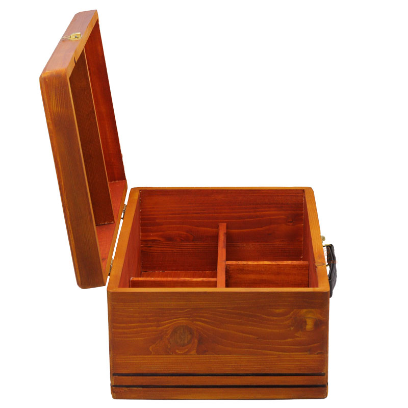 جعبه رنگ و ابزار دو طبقه چوبی (6)