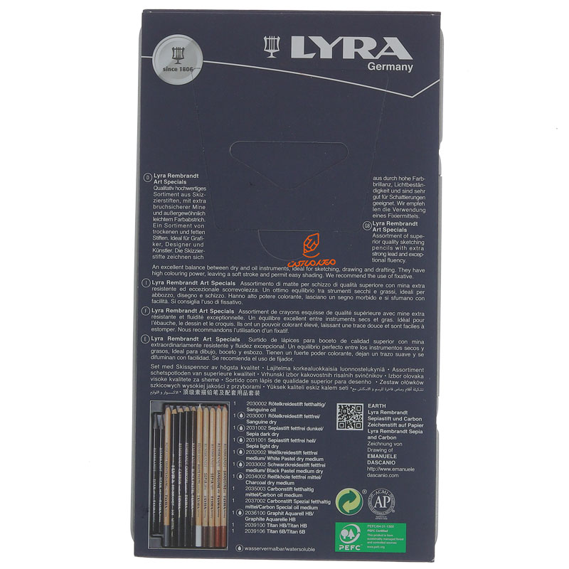 ست مداد کنته 12 عددی مدل ART SPECIALS (آرت اسپشیال) لیرا LYRA (3)