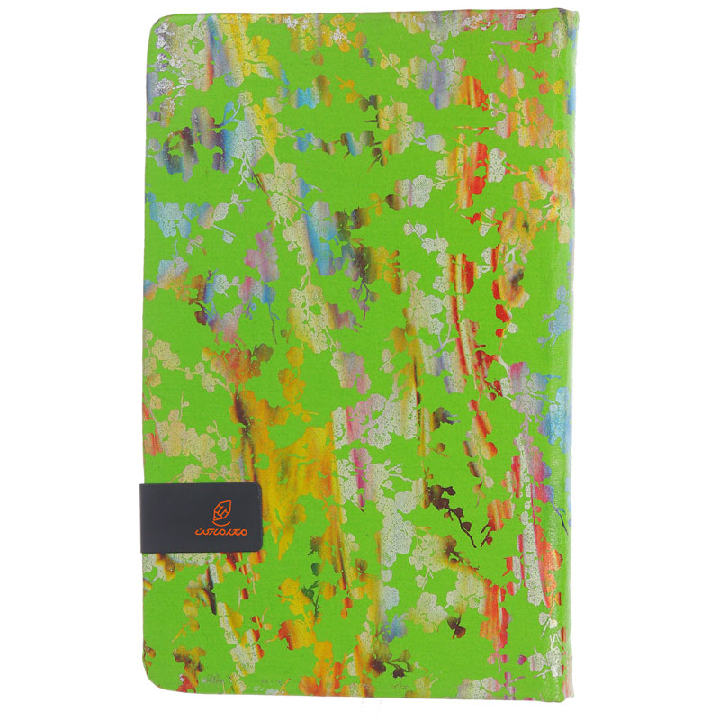 سالنامه (سررسید) 1403 اروپایی مخملی جلد سبز عرش