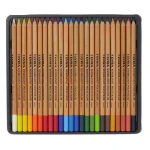 مداد رنگی 24 رنگ جعبه فلزی مدل POLYCOLOR PENCILS لیرا LYRA (1)