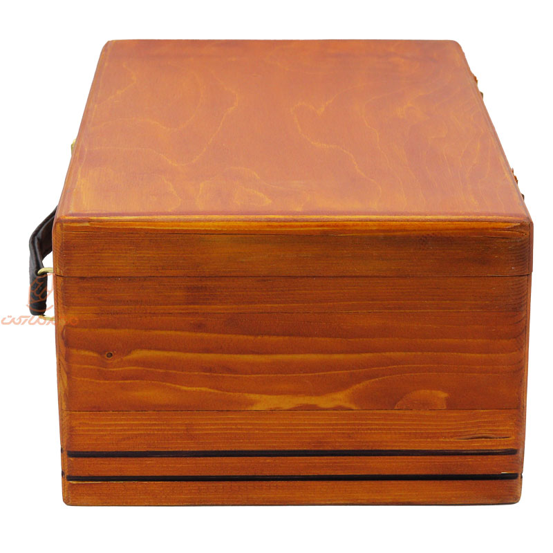 جعبه رنگ و ابزار دو طبقه چوبی (3)