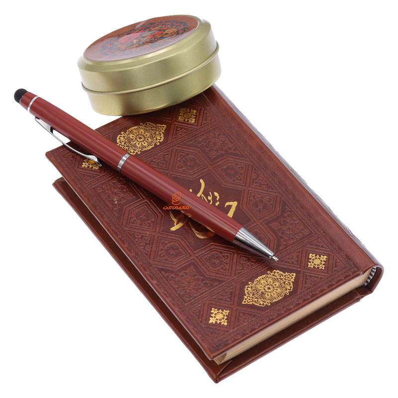 ست کادویی 3 تکه (حافظ جیبی+خودکار+شمع) عرش (4)