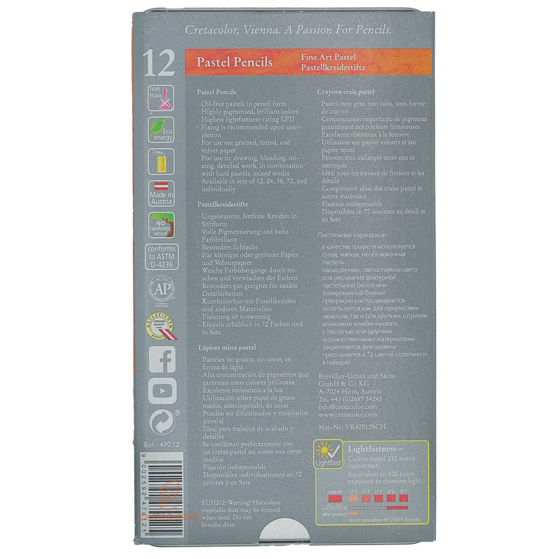 مداد پاستل 12 رنگ کرتاکالر مدل47012 (2)