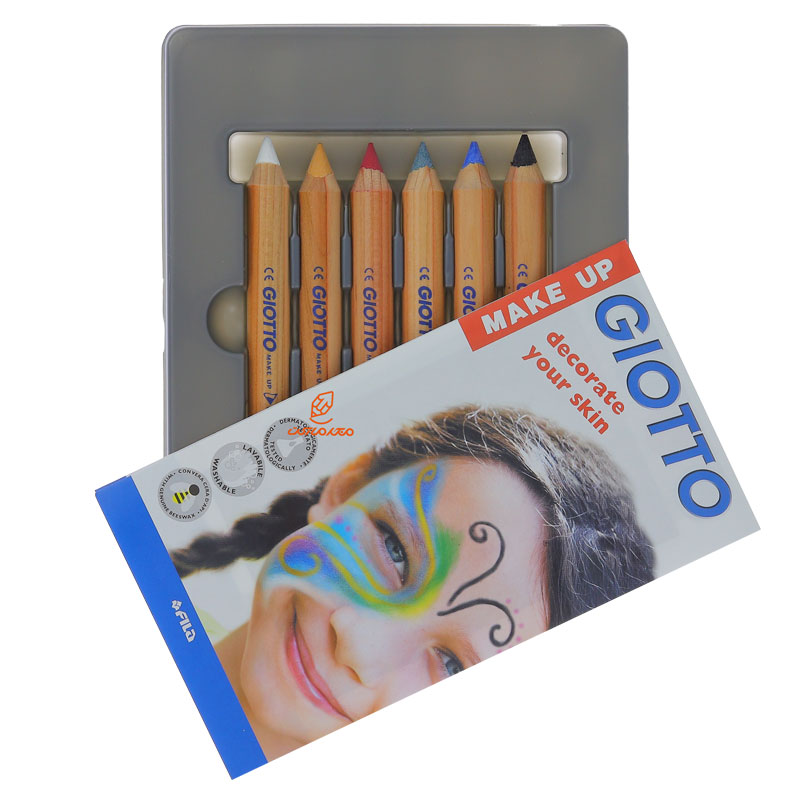 مداد گریم 6 رنگ مدل براق 470200 جیوتو GIOTTO (4)