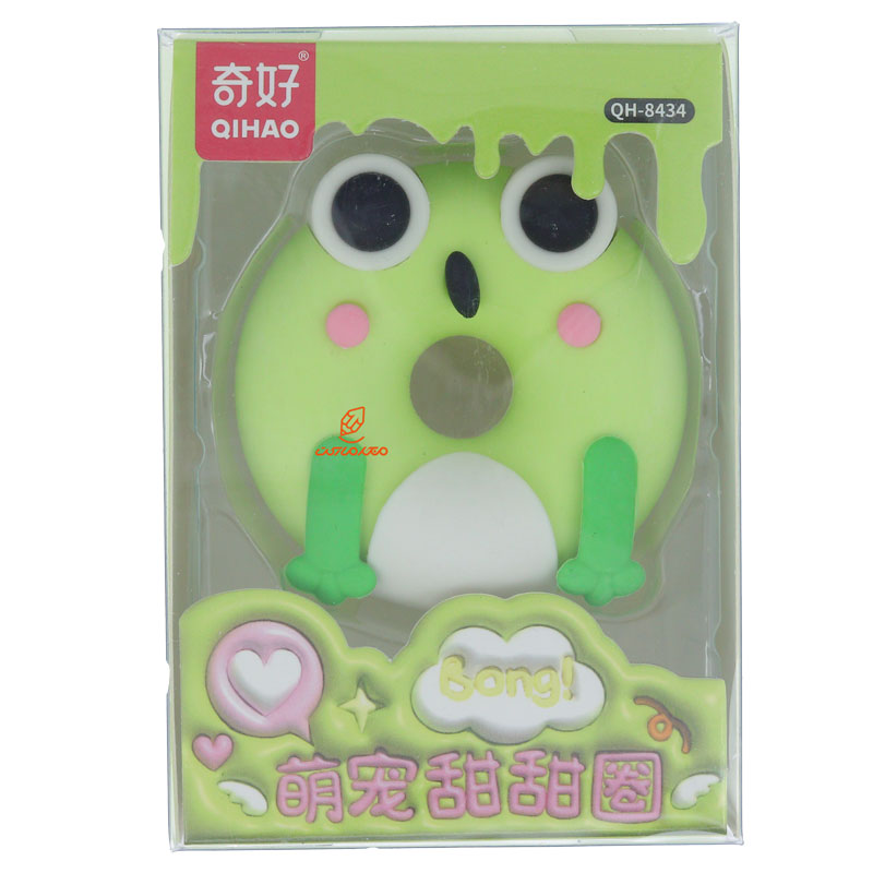 پاک کن فانتزی طرح دونات قورباغه مدل 8434 QIHAO (2)