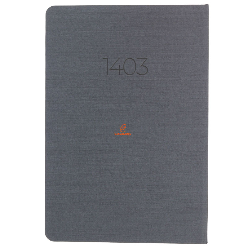 سالنامه (سررسید) 1403 وزیری جلد گالینگور طوسی دات نوت Dotnote