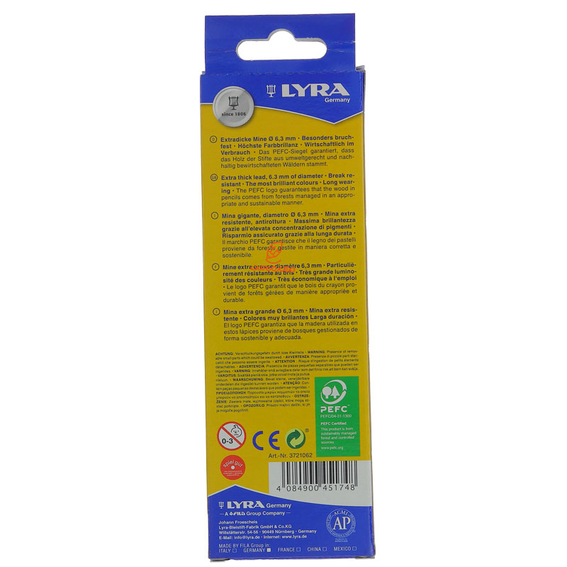 مداد رنگی متالیک 6 رنگ مدل SUPER FERBY لیرا LYRA (3)