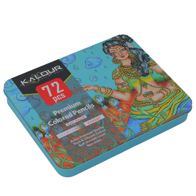 مدادرنگی 72 رنگ جعبه فلزی کالور KALOUR (4)