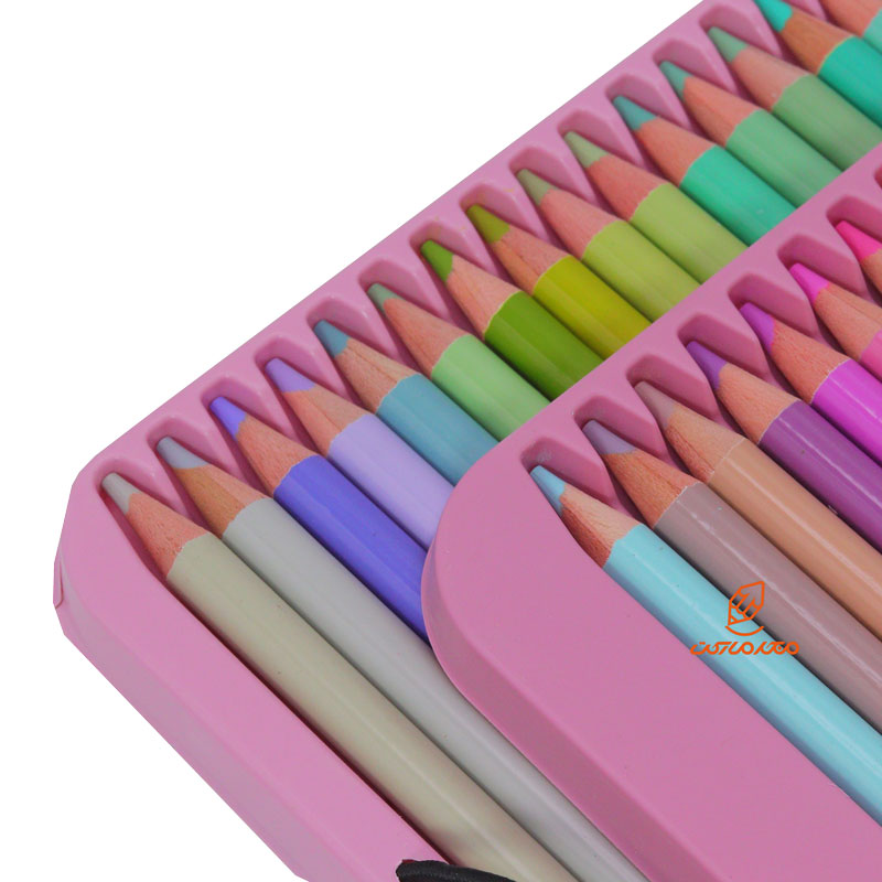 مدادرنگی 50 رنگ پاستلی جعبه فلزی کالور KALOUR (7)