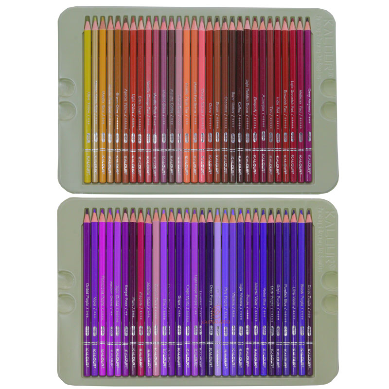 مدادرنگی 300 رنگ جعبه فلزی کالور KALOUR (6)