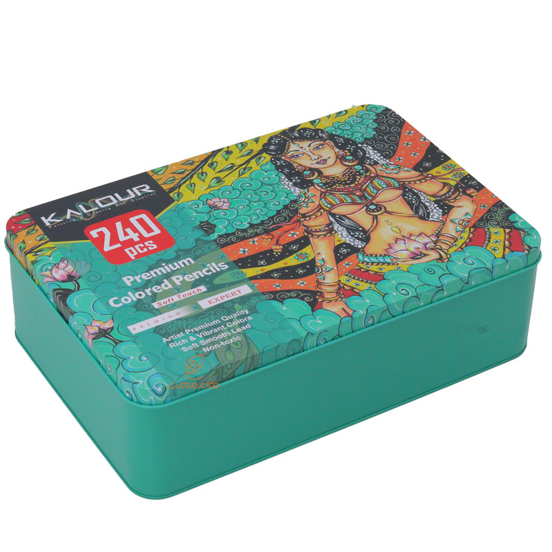مدادرنگی 240 رنگ جعبه فلزی کالور KALOUR (1)