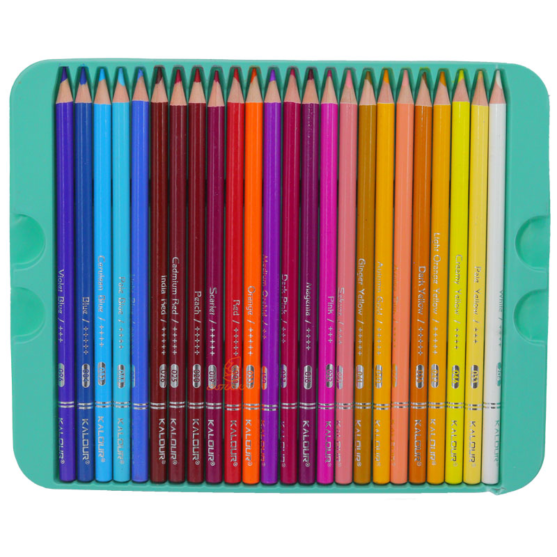 مدادرنگی 50 رنگ جعبه فلزی کالور KALOUR (5)