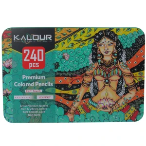 مدادرنگی 240 رنگ جعبه فلزی کالور KALOUR