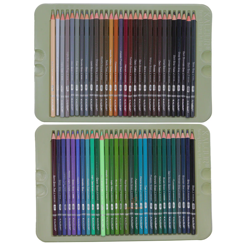 مدادرنگی 300 رنگ جعبه فلزی کالور KALOUR (7)