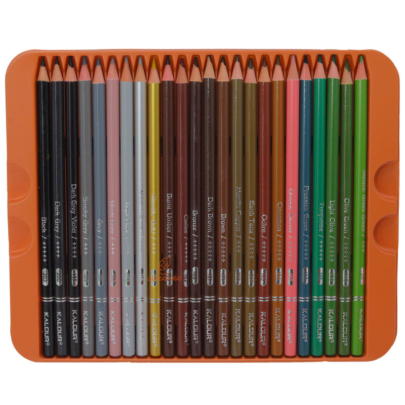 مدادرنگی 120 رنگ جعبه فلزی کالور KALOUR (10)