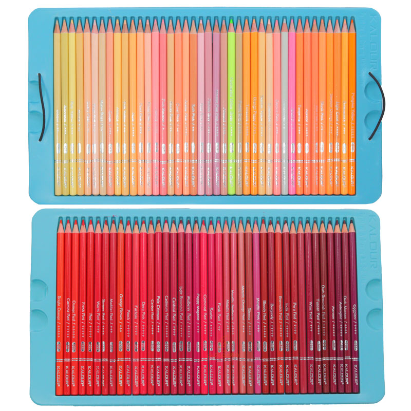 مدادرنگی 520 رنگ جعبه فلزی کالور KALOUR