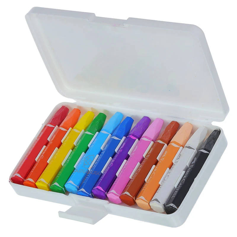 پاستل روغنی 12 رنگ شش ضلعی فابرکاستل FABERCASTELL (4)