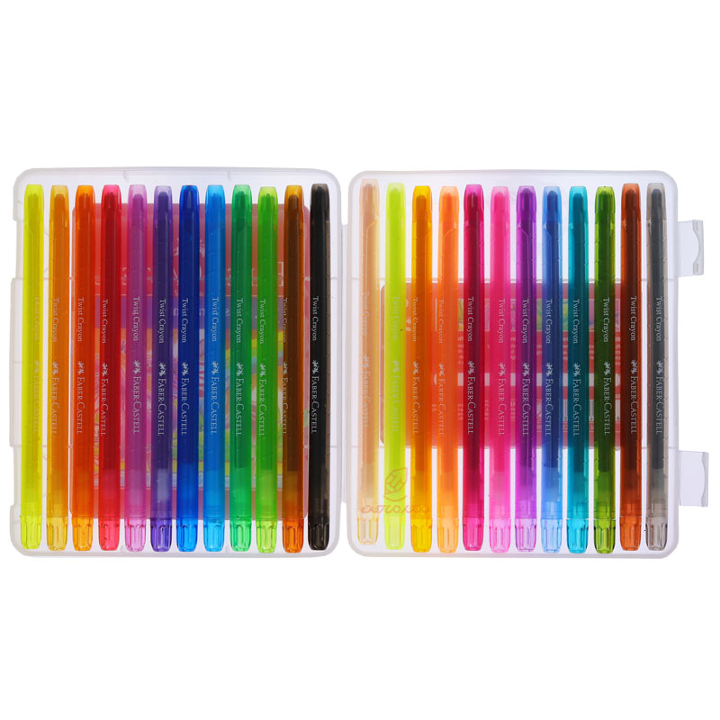 پاستل 24 رنگ پیچی فابرکاستل