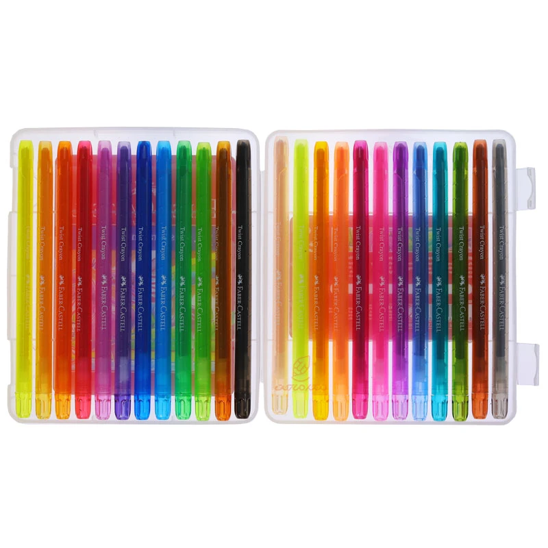 پاستل 24 رنگ پیچی فابرکاستل FABERCASTELL (4)