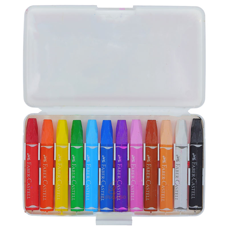 پاستل روغنی 12 رنگ فابرکاستل