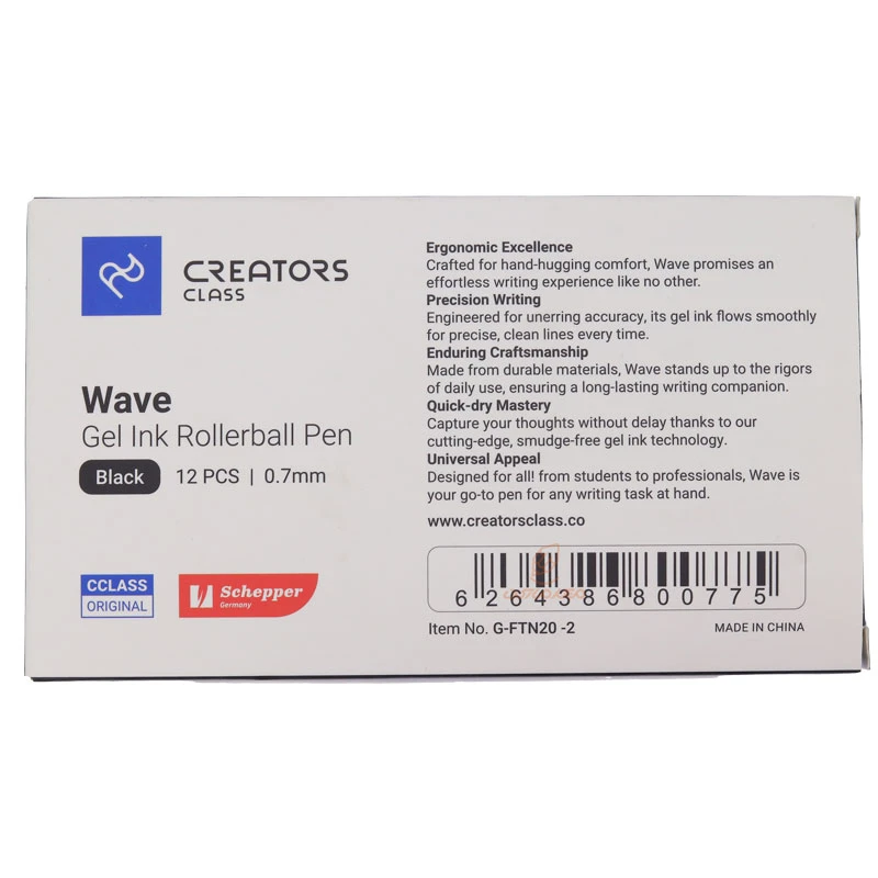 روان نویس مشکی 0.7 بسته 12 عددی سی کلاس مدل ویو Wave (3)