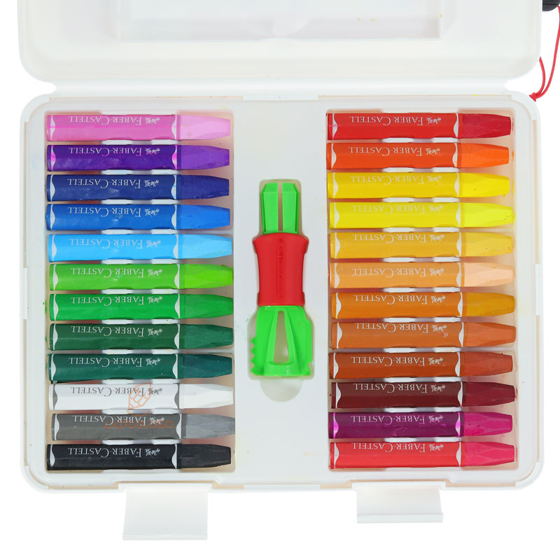 پاستل روغنی 24 رنگ فابر کاستل