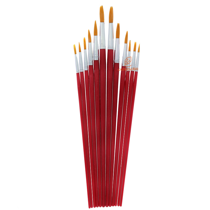 ست قلمو 12 عددی سر گرد