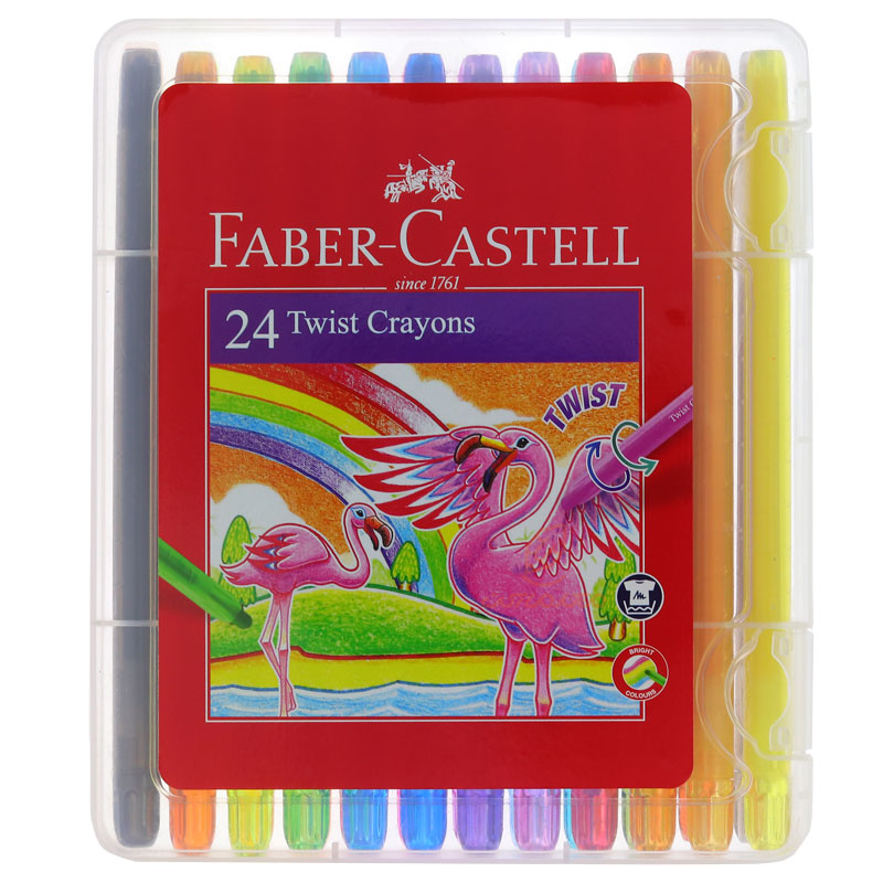 پاستل 24 رنگ پیچی فابرکاستل